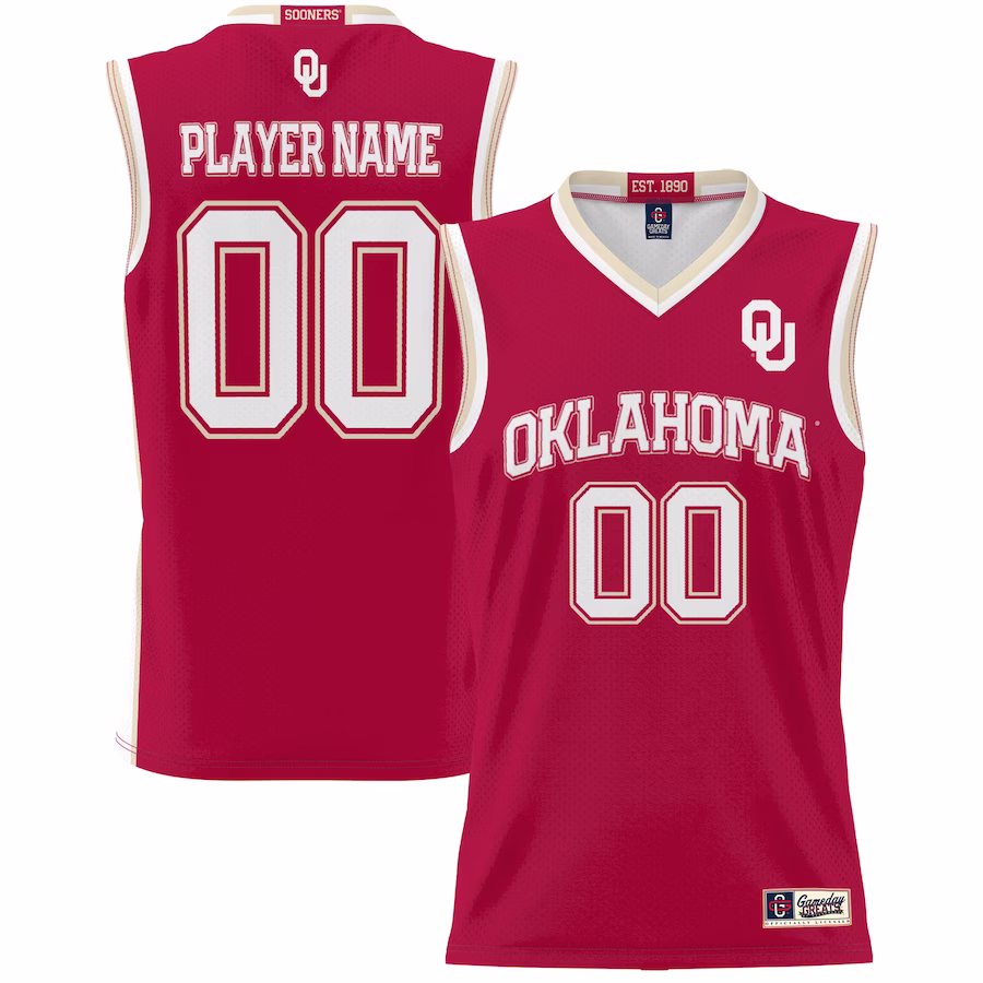 Oklahoma Sooners GameDay Greats Youth NIL Pick-A-Player Lightweight Basketball Jersey - Red