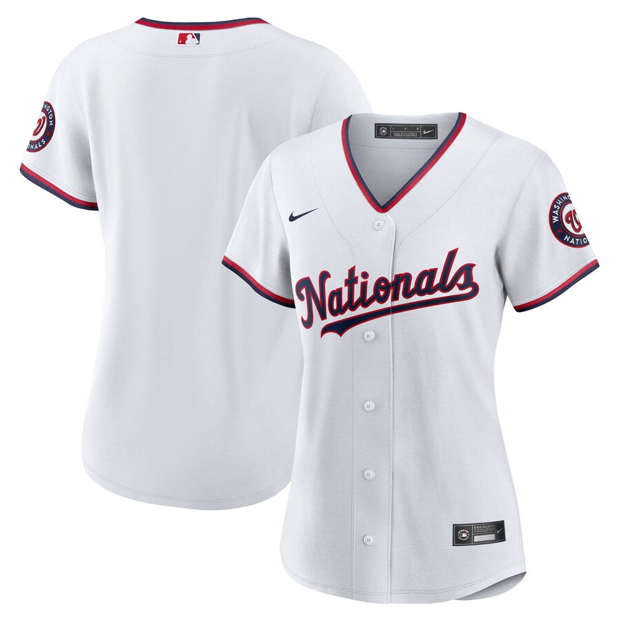 Women's Washington Nationals Nike White Home Replica Team Jersey