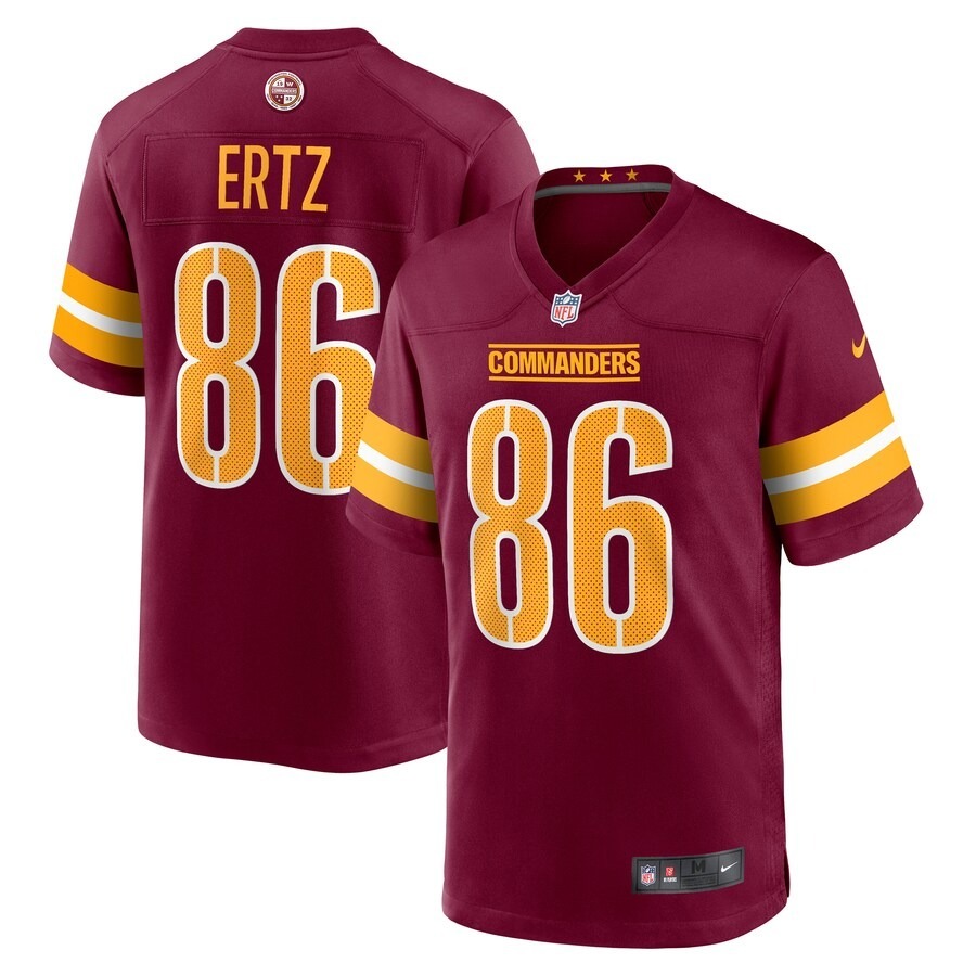 Men's Washington Commanders Zach Ertz Nike  Burgundy Game Jersey