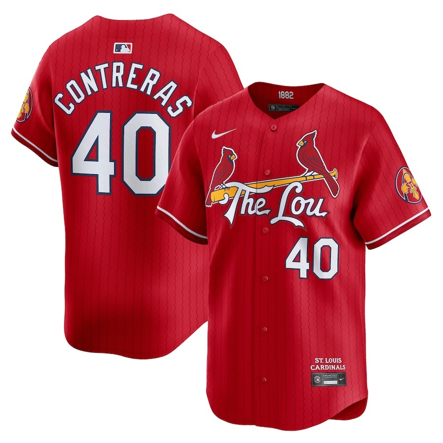 Men's St. Louis Cardinals Willson Contreras Nike Red 2024 City Connect Limited Player Jersey