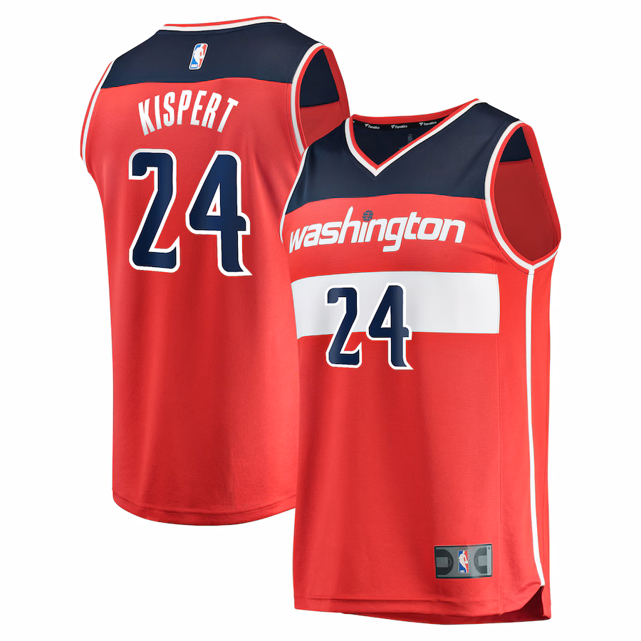 Youth Washington Wizards Corey Kispert Fanatics Red Fast Break Replica Player Jersey - Icon Edition