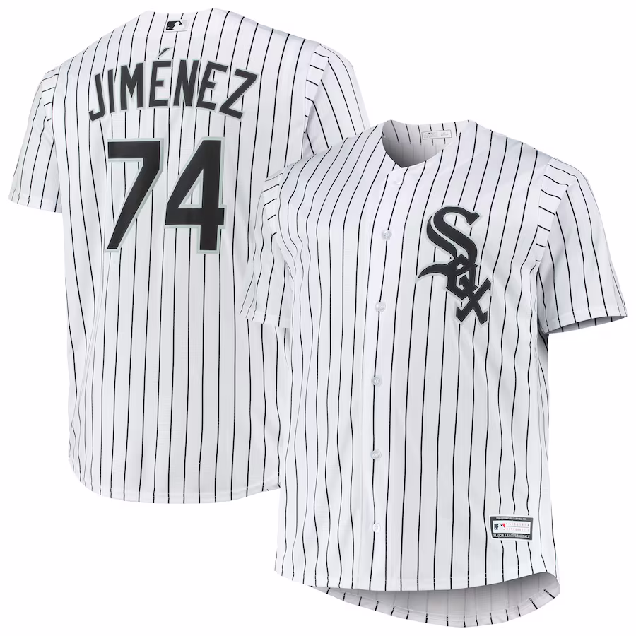 Men's Chicago White Sox Eloy Jimenez White Big & Tall Replica Player Jersey