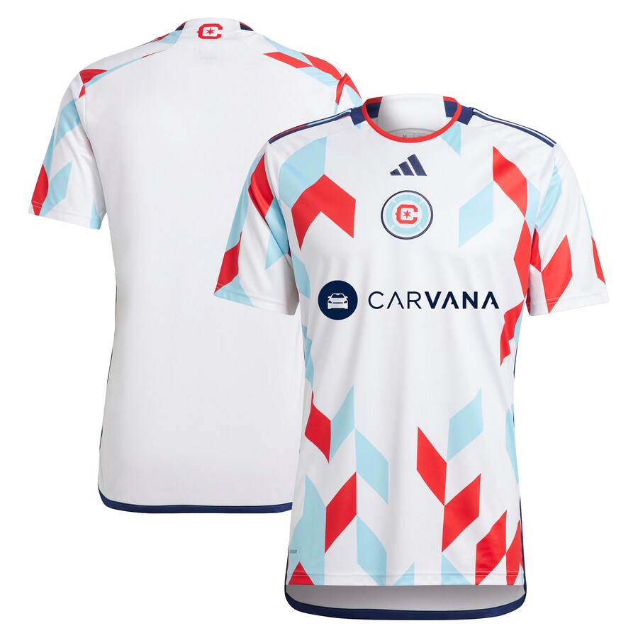 Men's Chicago Fire  adidas White 2024 A Kit For All Replica Jersey