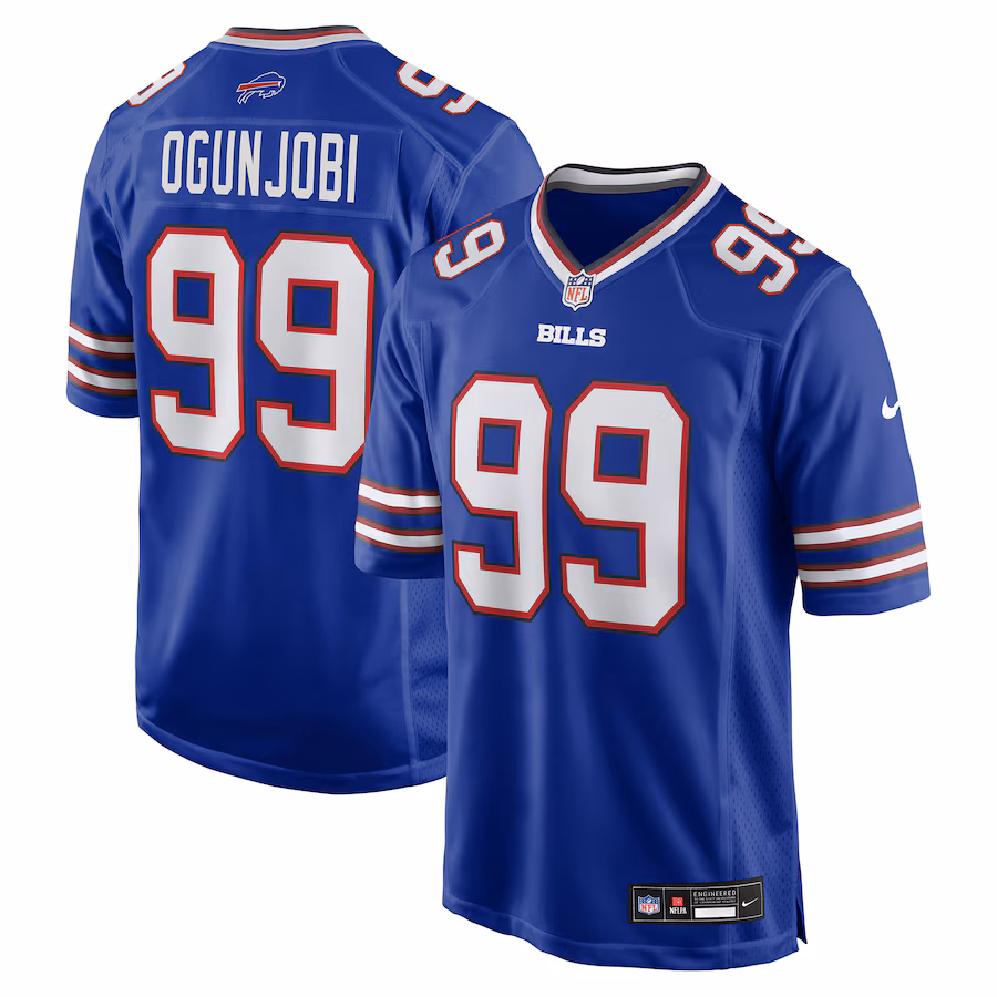 Men's Buffalo Bills Larry Ogunjobi Nike Royal Team Game Jersey