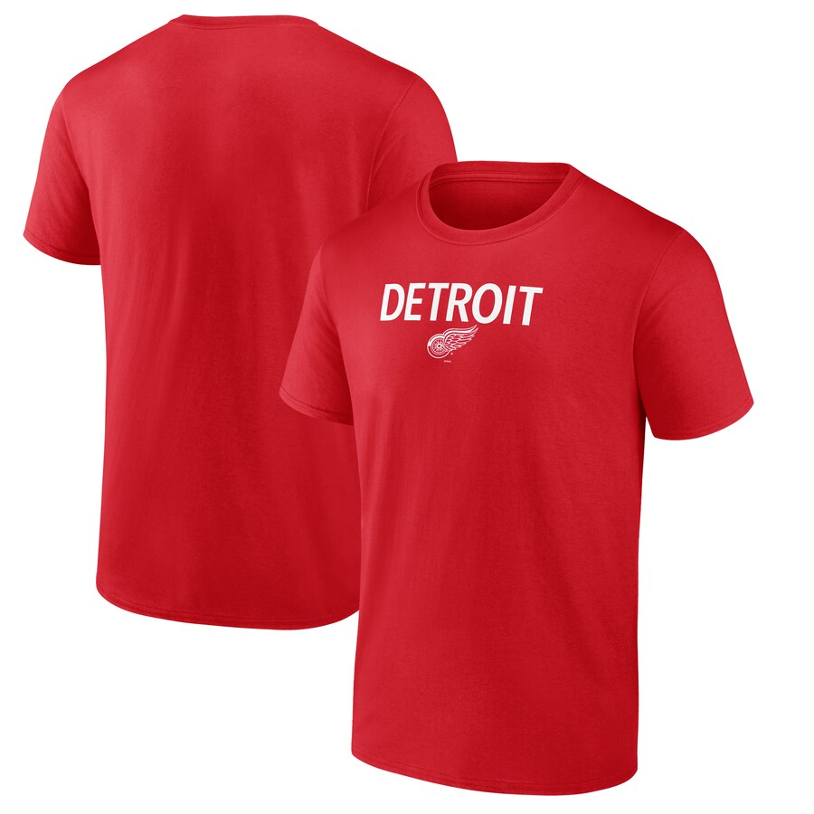 Men's Detroit Red Wings Red Primary Logo T-Shirt