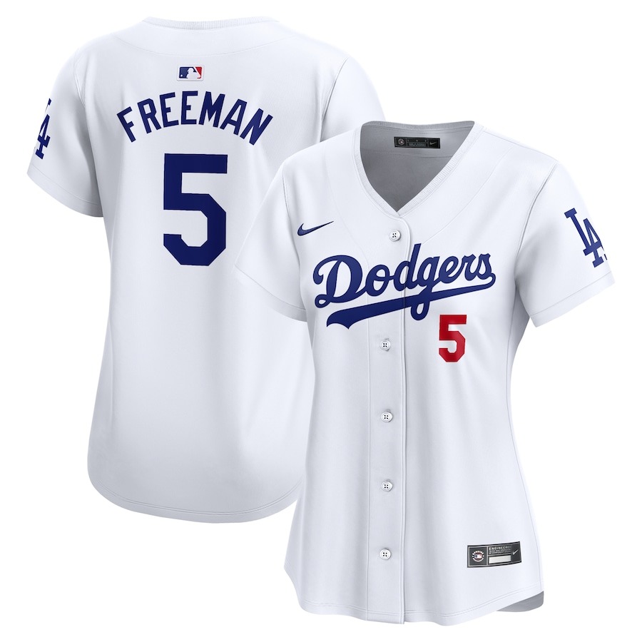 Women's Los Angeles Dodgers Freddie Freeman Nike White 2024 World Series Limited Player Jersey