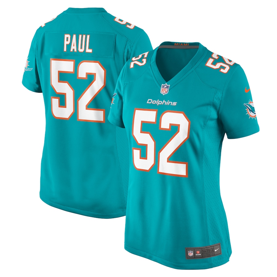 Women's Miami Dolphins Patrick Paul Nike Aqua Game Jersey
