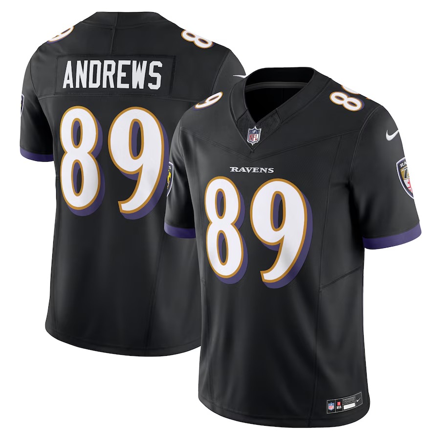 Men's Baltimore Ravens Mark Andrews Nike Black Vapor F.U.S.E. Limited Jersey
