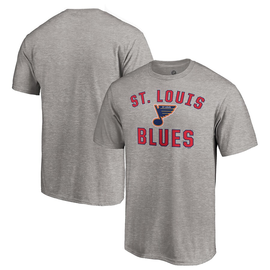 Men's St. Louis Blues Heather Gray Special Edition Victory Arch T-Shirt