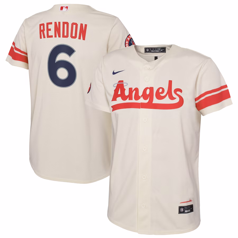 Youth Los Angeles Angels Anthony Rendon Nike Cream City Connect Replica Player Jersey