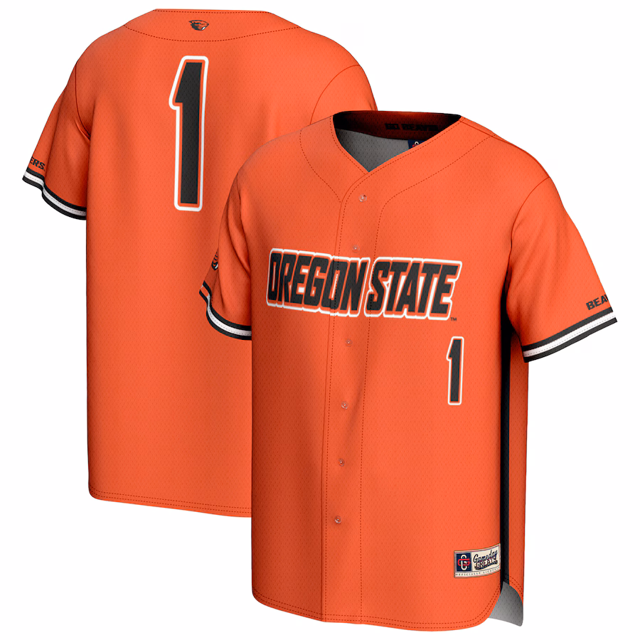 Youth GameDay Greats #1 Orange Oregon State Beavers Lightweight Baseball Fashion Jersey