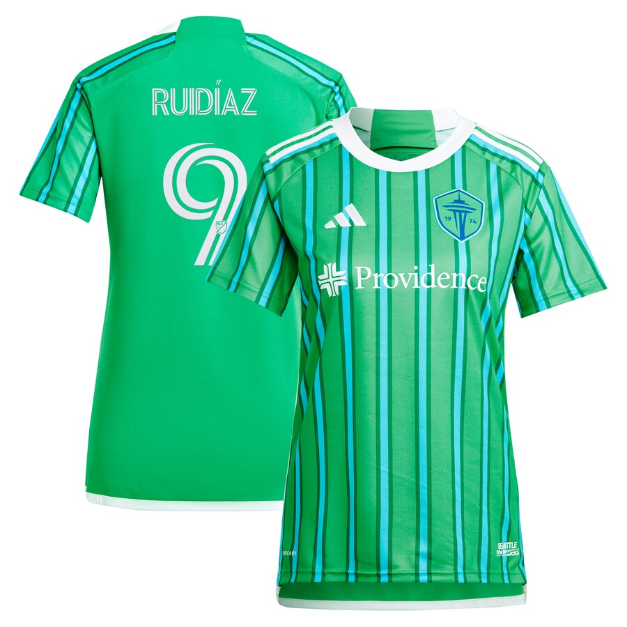 Women's Seattle Sounders FC Raul Ruidiaz adidas Green 2024 The Anniversary Kit Replica Player Jersey