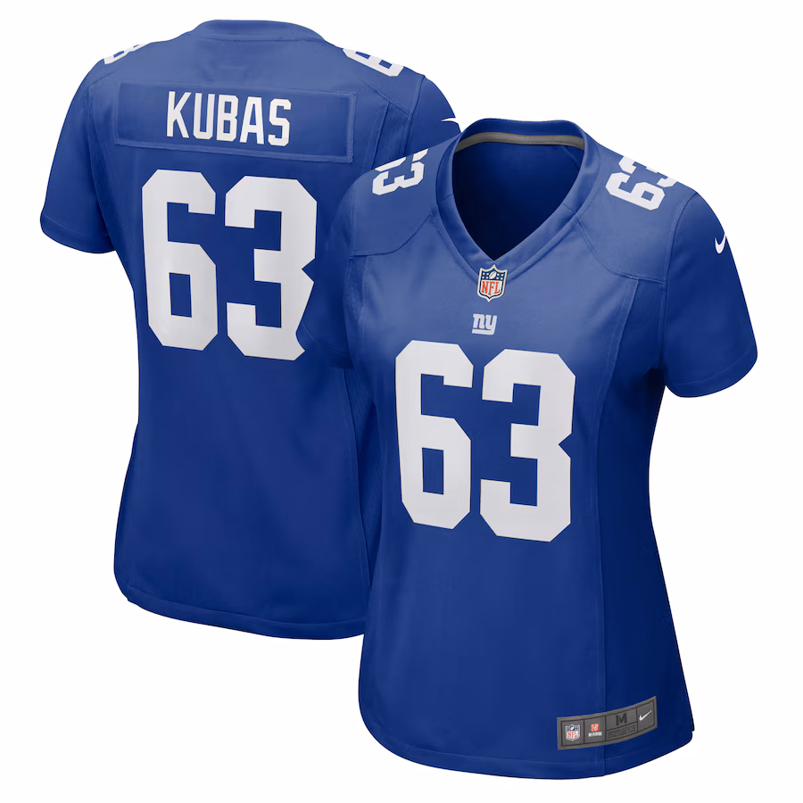 Women's New York Giants Jake Kubas Nike Royal Game Jersey