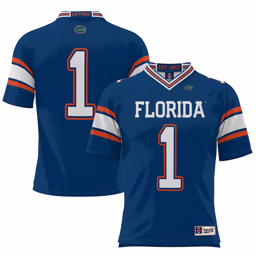 #1 Florida Gators GameDay Greats Football Jersey �?Royal