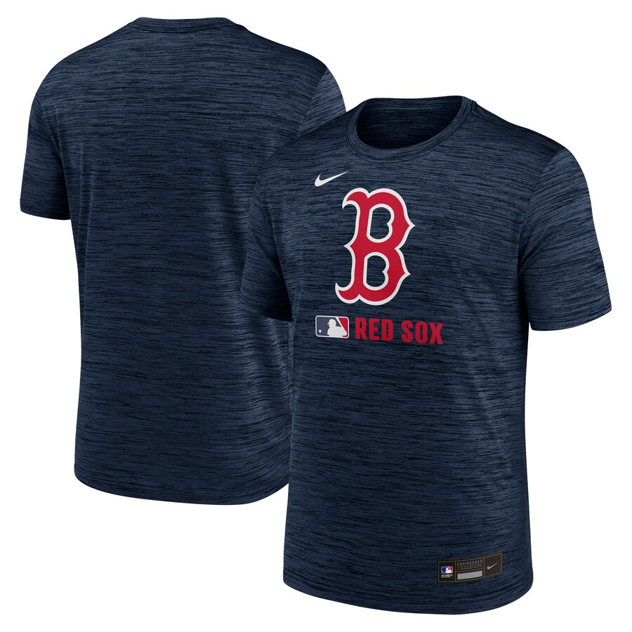 Men's Boston Red Sox Nike Navy Authentic Collection Velocity Performance Practice T-Shirt