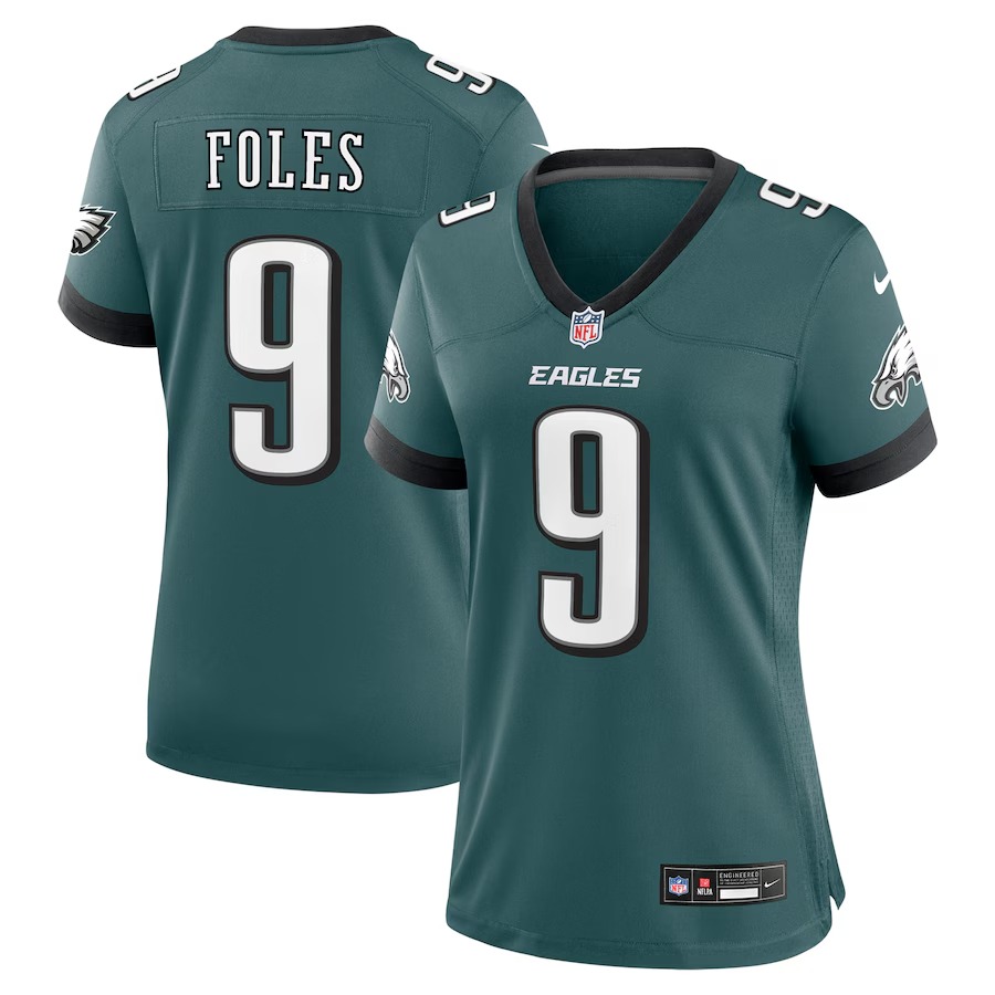 Women's Philadelphia Eagles Nick Foles Nike Midnight Green Team Retired Player Game Jersey