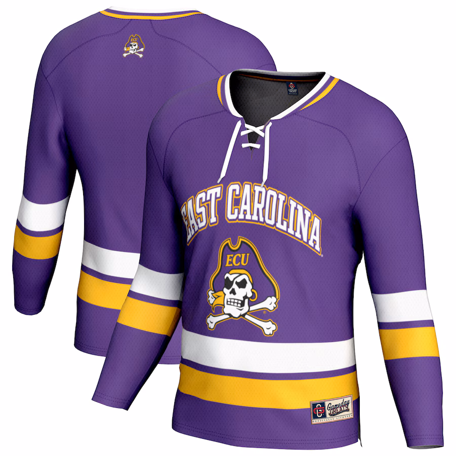 Youth GameDay Greats Purple ECU Pirates Spirit Hockey Jersey