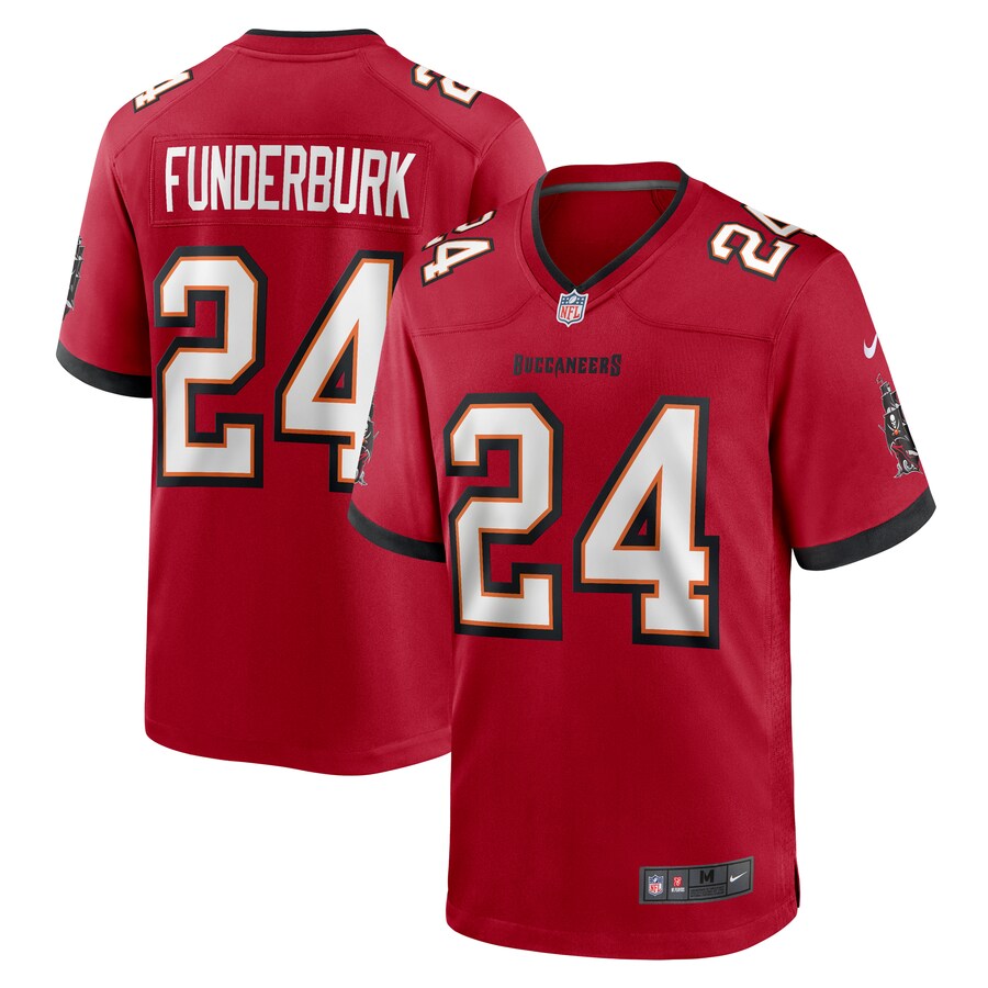 Men's Tampa Bay Buccaneers Tyrek Funderburk Nike Red Game Jersey