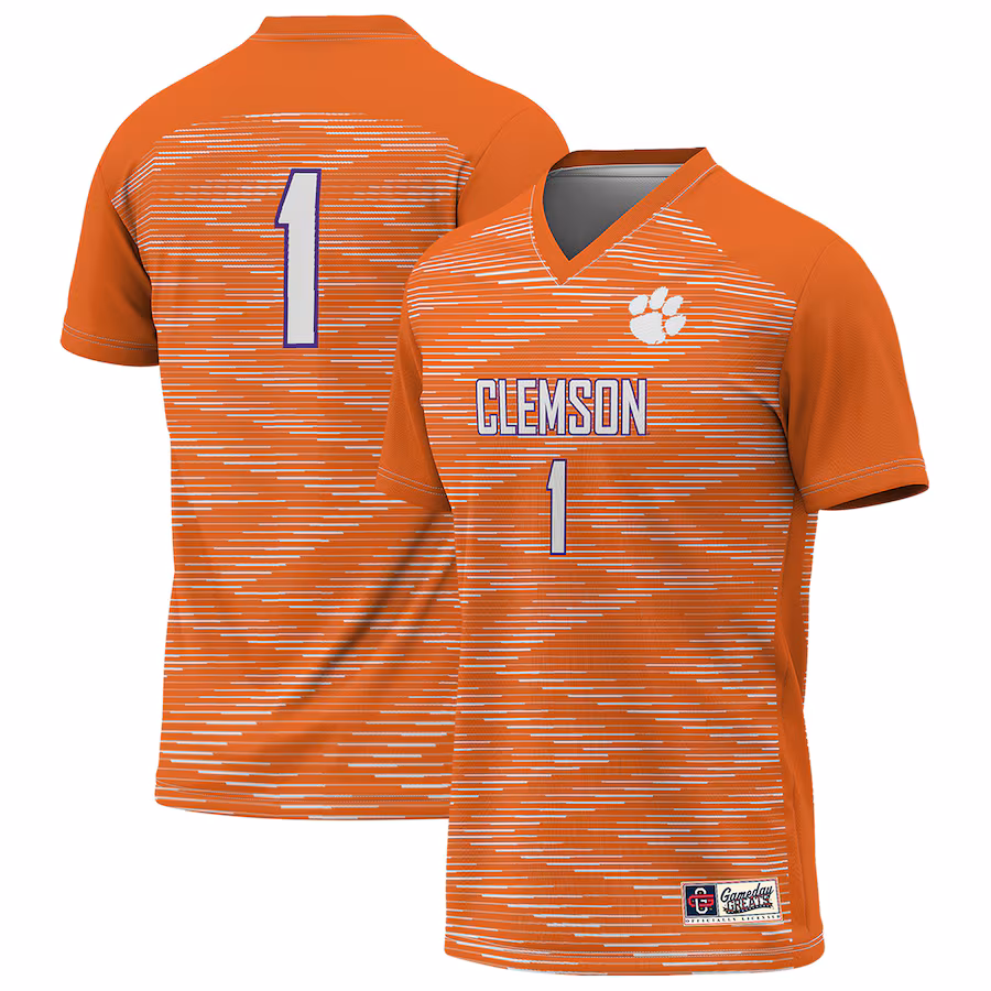 #1 Clemson Tigers GameDay Greats Youth Lightweight Soccer Jersey - Orange