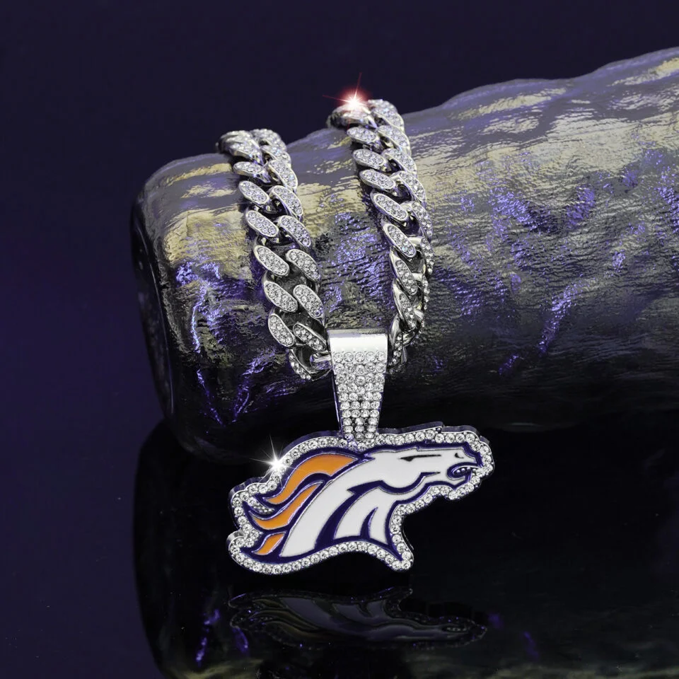 Denver Broncos Football Necklace