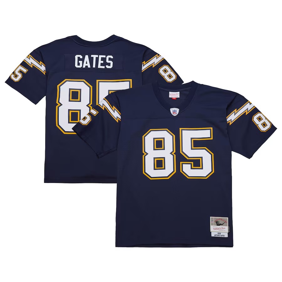Men's San Diego Chargers Antonio Gates Mitchell & Ness Navy 2006 Legacy Replica Jersey