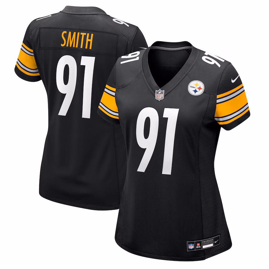 Women's Pittsburgh Steelers Preston Smith Nike Black Game Jersey