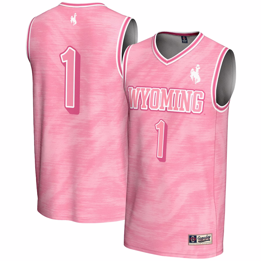 #1 Wyoming Cowboys GameDay Greats Unisex Lightweight Basketball Fashion Jersey - Pink