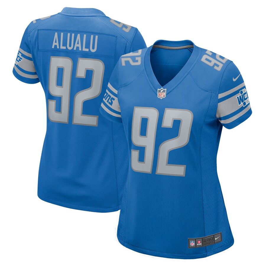 Women's Detroit Lions Tyson Alualu Nike  Blue  Game Jersey