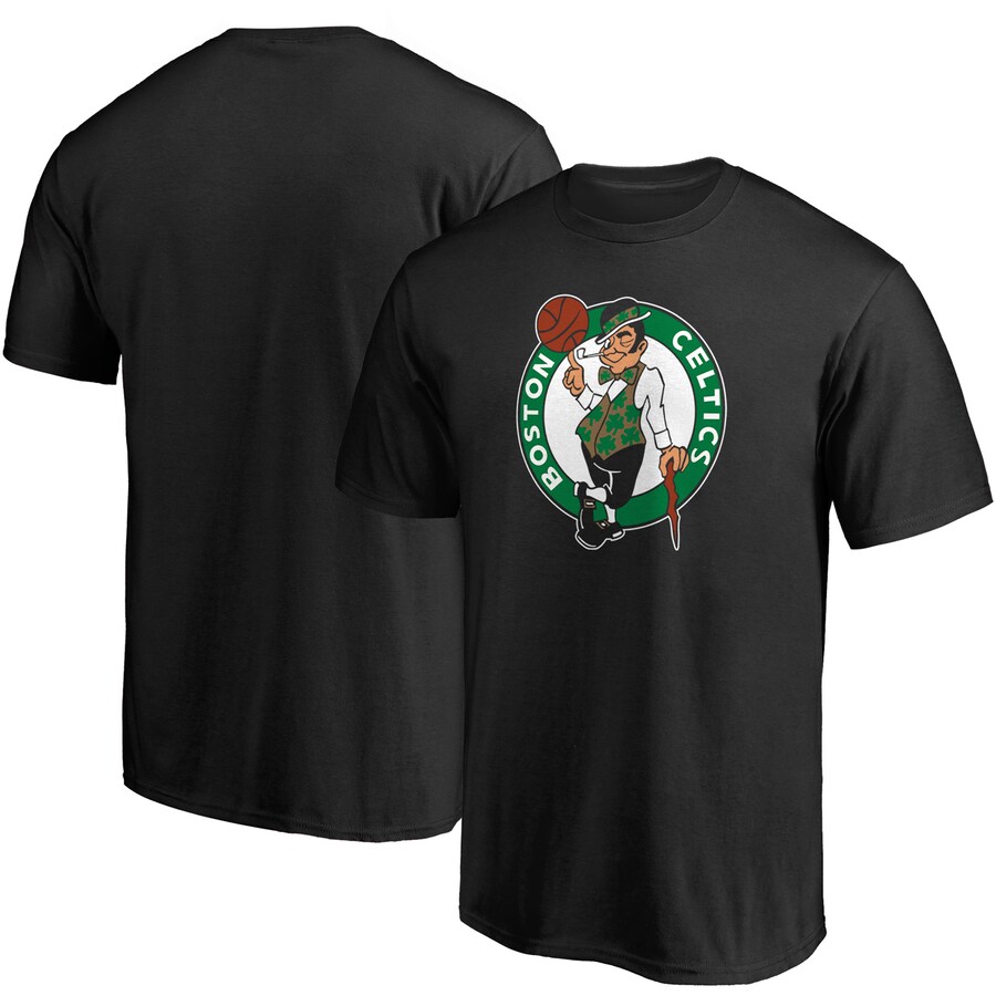 Men's Boston Celtics Fanatics Black Primary Team Logo T-Shirt