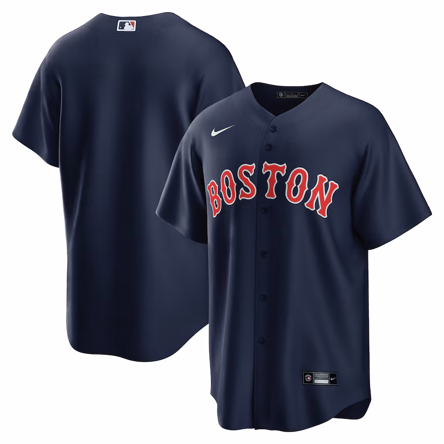 Men's Boston Red Sox Nike Navy Alternate Replica Team Jersey