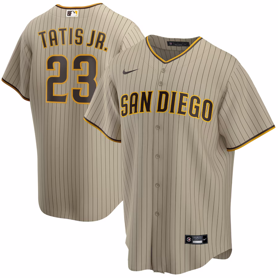 Men's San Diego Padres Fernando Tatis Jr. Nike Tan Alternate Replica Player Jersey