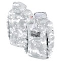 Men's Cleveland Browns Nike Arctic Camo 2024 Salute to Service Club Fleece Pullover Hoodie