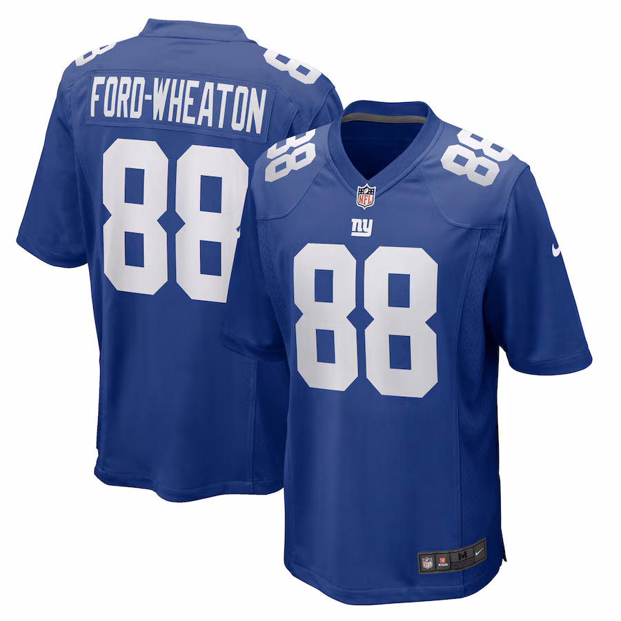 Men's New York Giants Bryce Ford-Wheaton Nike Royal Team Game Jersey