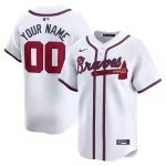 Men's Atlanta Braves Nike White Home Limited Custom Jersey