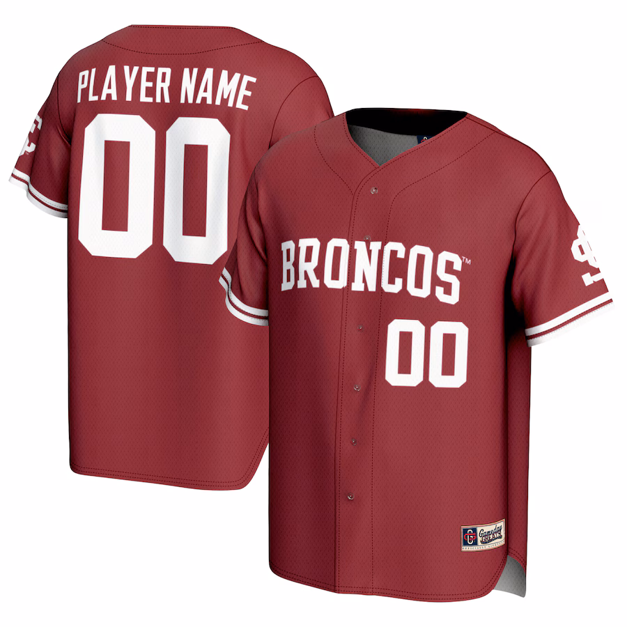 Santa Clara Broncos GameDay Greats Youth  NIL Pick-A-Player Softball Lightweight Jersey �?Maroon