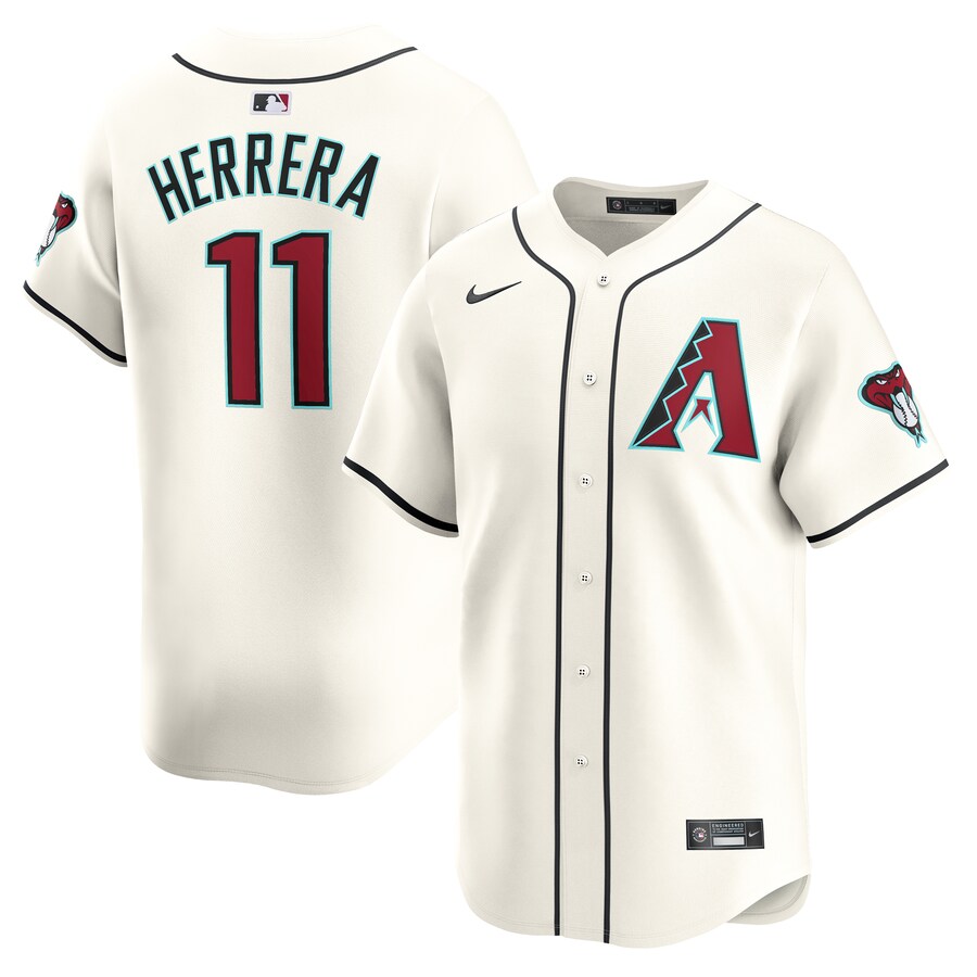Men's Arizona Diamondbacks Jose Herrera Nike White Home Limited Player Jersey