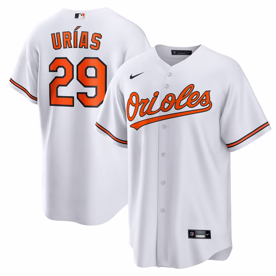 Men's Baltimore Orioles Ramón Urías Nike White Home  Replica Player Jersey