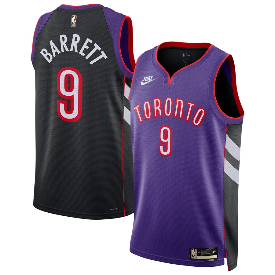 Unisex Toronto Raptors RJ Barrett Nike Purple 2024/25 Swingman Jersey - Classic Edition