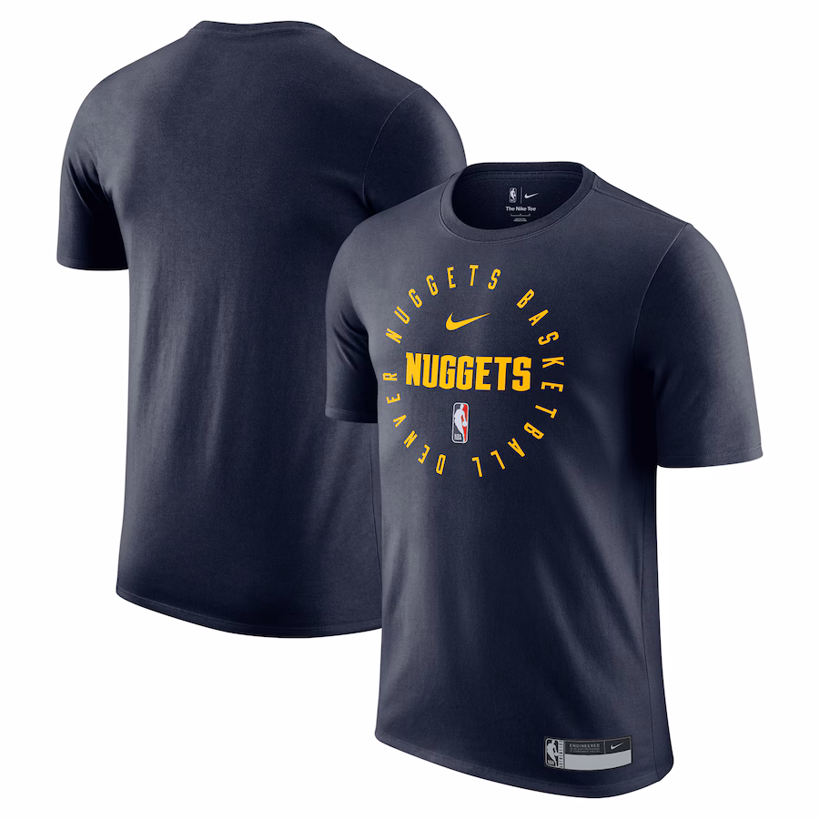 Men's Denver Nuggets Nike Navy 2024/25 Legend On-Court Practice Performance T-Shirt