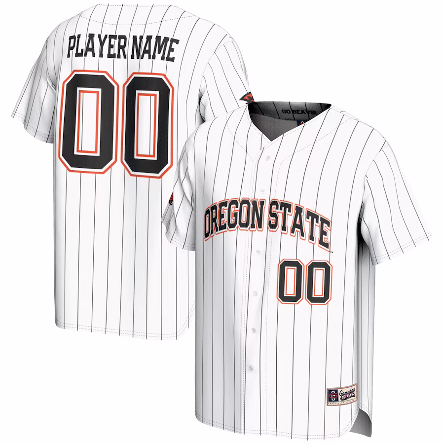 Oregon State Beavers GameDay Greats Youth NIL Pick-A-Player Lightweight Baseball Jersey - White