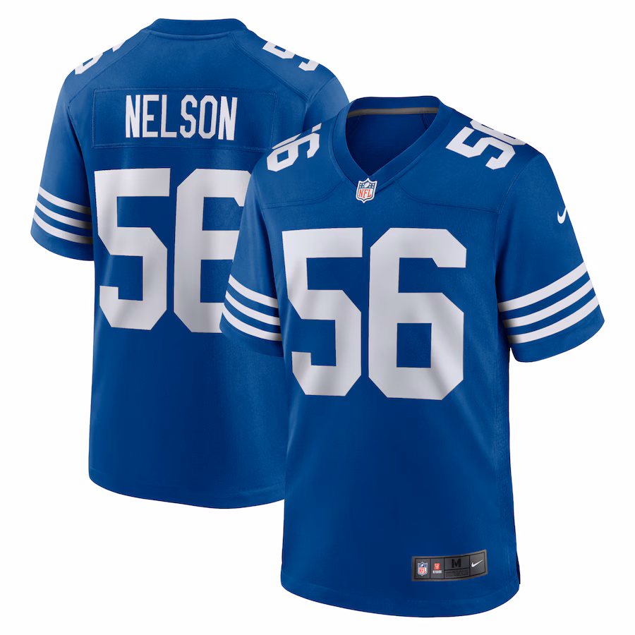 Men's Indianapolis Colts Quenton Nelson Nike Royal Alternate Game Jersey