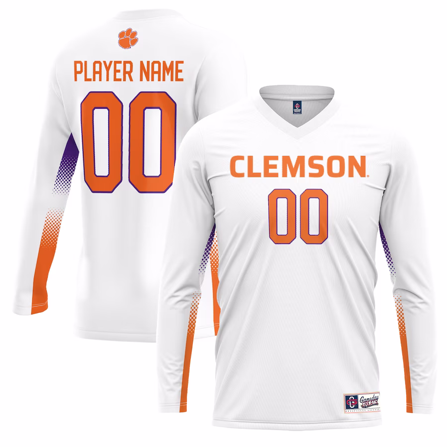 Clemson Tigers GameDay Greats Youth NIL Lightweight Volleyball Jersey - White