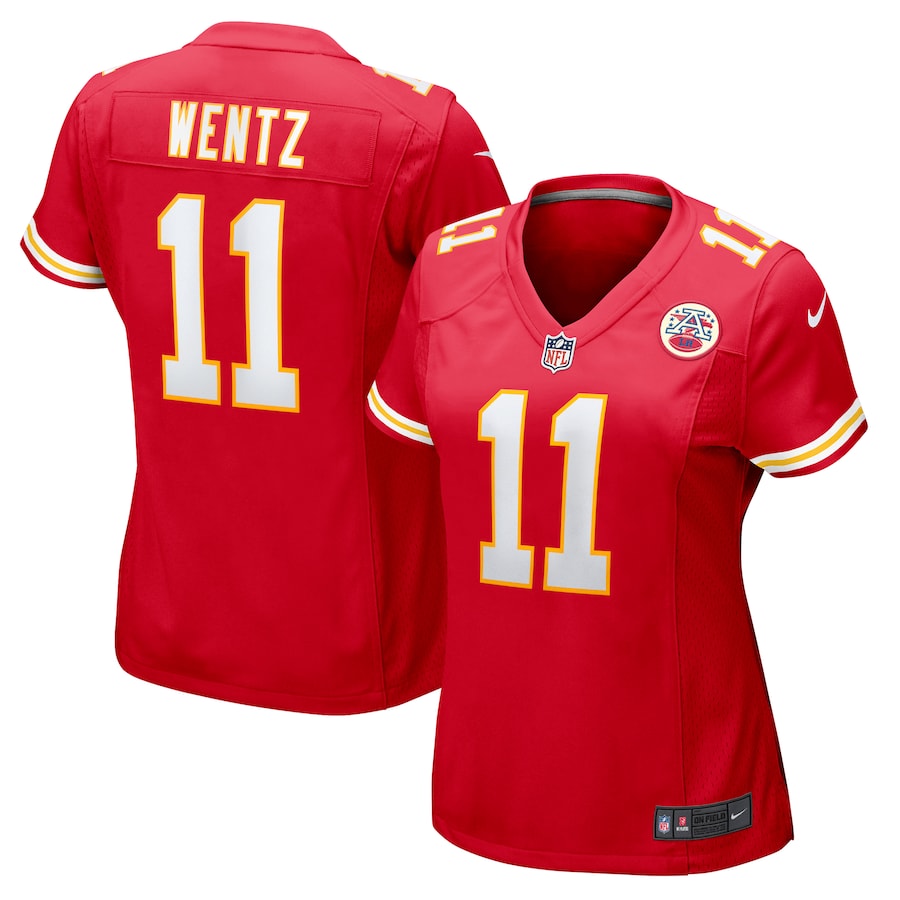 Women's Kansas City Chiefs Carson Wentz Nike Red Game Jersey