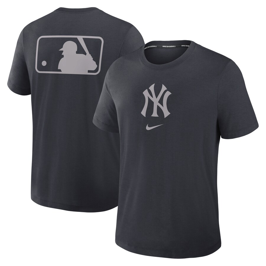 Men's New York Yankees Nike Navy Authentic Collection Early Work Tri-Blend Performance T-Shirt