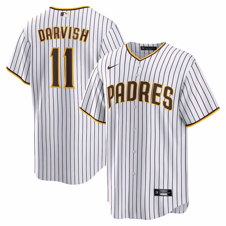 Men's San Diego Padres Yu Darvish Nike White Home Replica Player Jersey