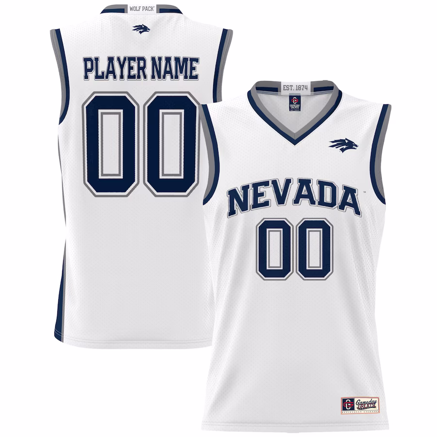 Nevada Wolf Pack GameDay Greats Men's NIL Pick-A-Player Lightweight Basketball Jersey - White
