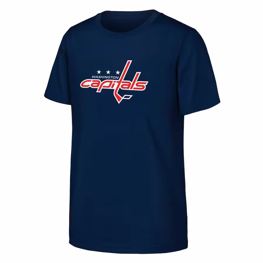 Youth Washington Capitals Navy Primary Logo T-Shirt