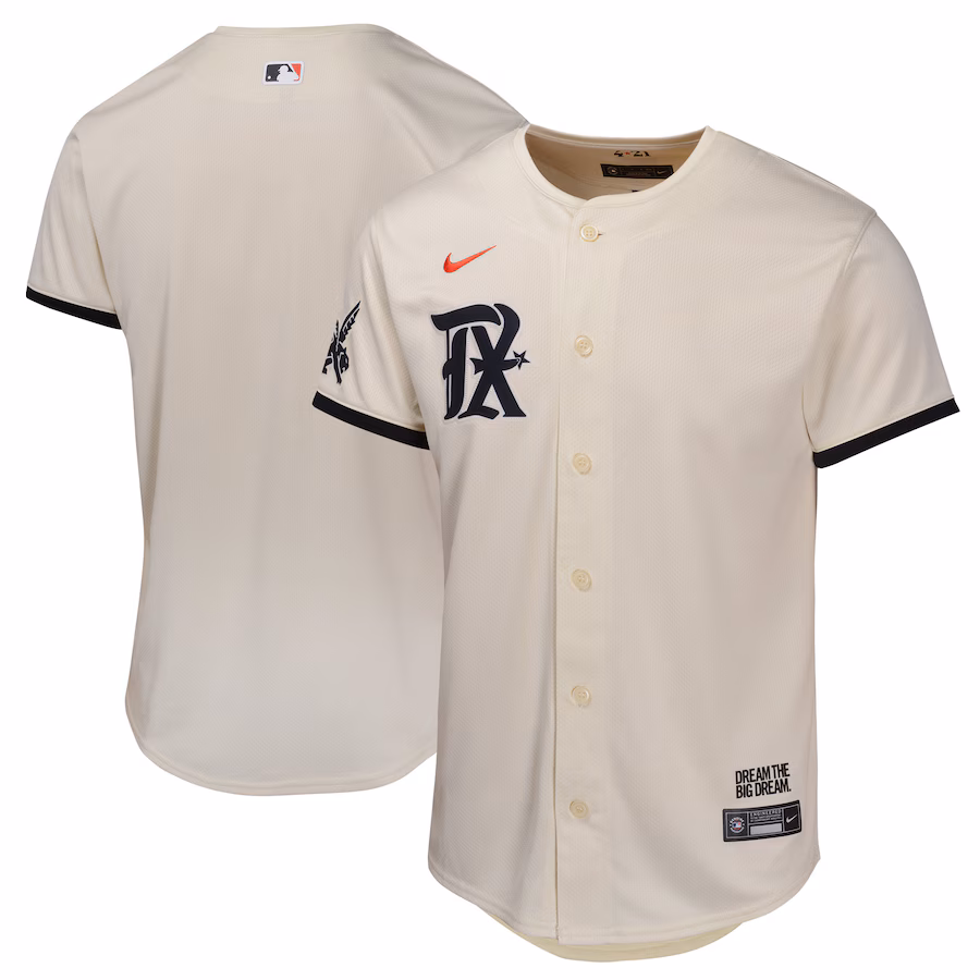 Youth Texas Rangers  Nike Natural City Connect Limited Jersey