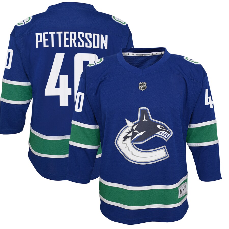 Youth Vancouver Canucks Elias Pettersson Blue 2019/20 Home Replica Player Jersey