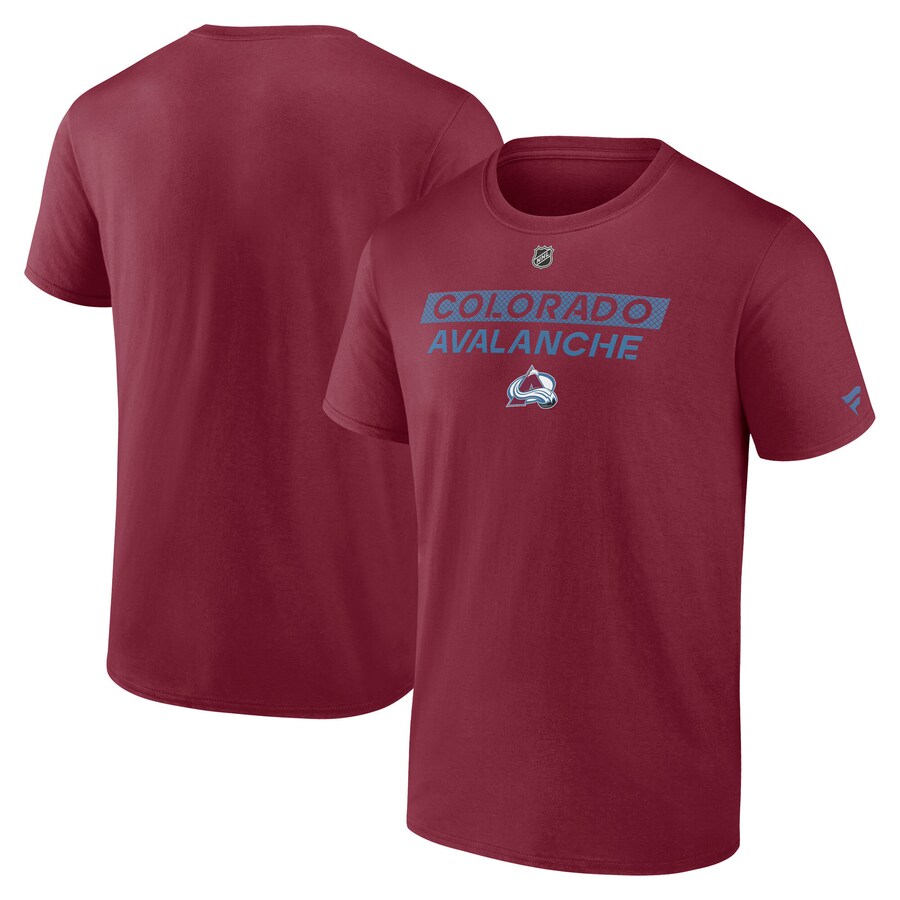 Men's Colorado Avalanche Fanatics Burgundy Authentic Pro Core Primary T-Shirt